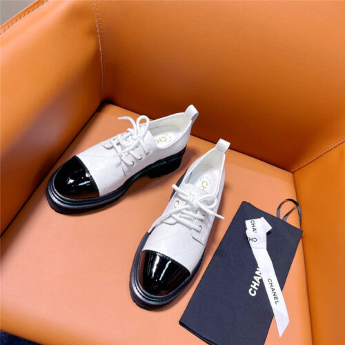 High Quality Luxury Chanel Classic Double C Letter Logo Loafers alternate view