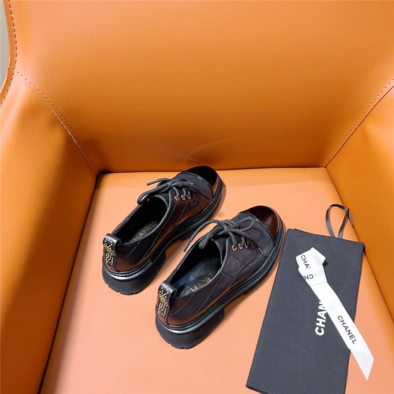 High Quality Luxury Chanel Classic Double C Letter Logo Loafers – Style 05318 product detail