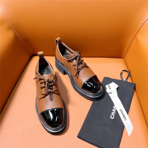 High Quality Luxury Chanel Classic Double C Letter Logo Loafers – Style 03622