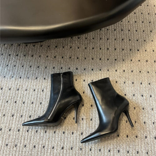 High Quality Luxury Balenciaga Pointed Toe Zip Boots – Style 16707 alternate view