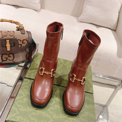 High Quality Luxury Gucci Pull Buckle Ankle Boots – Style 81939 product detail