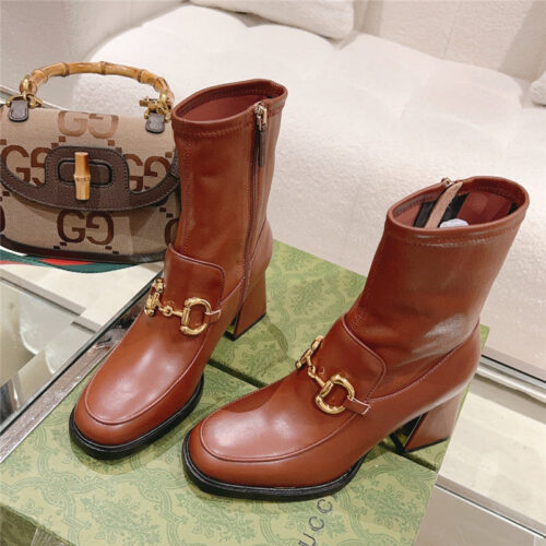 High Quality Luxury Gucci Pull Buckle Ankle Boots – Style 81939