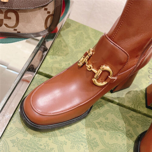 High Quality Luxury Gucci Pull Buckle Ankle Boots – Style 81939 product detail