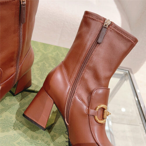 High Quality Luxury Gucci Pull Buckle Ankle Boots – Style 81939 product detail