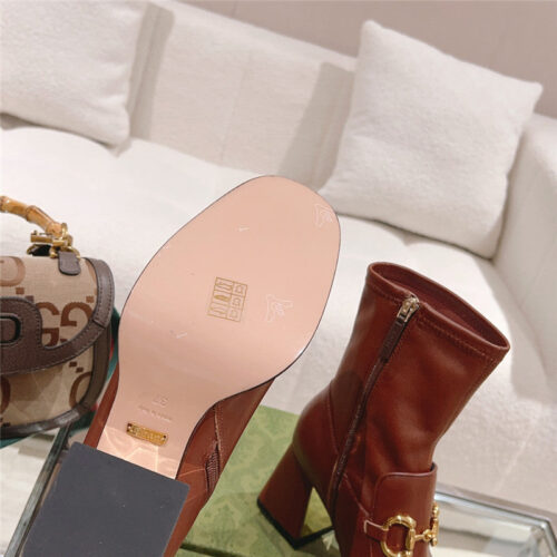 High Quality Luxury Gucci Pull Buckle Ankle Boots – Style 81939 product detail
