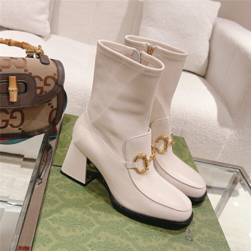 High Quality Luxury Gucci Pull Buckle Ankle Boots product detail