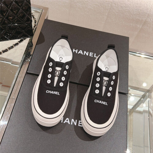 High Quality Luxury Chanel Early Autumn New Canvas Shoes product detail