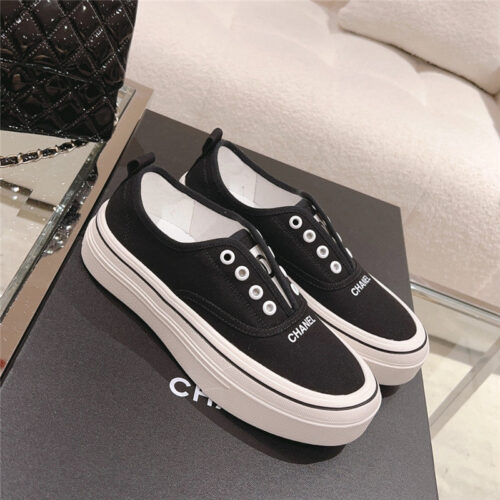 High Quality Luxury Chanel Early Autumn New Canvas Shoes product detail