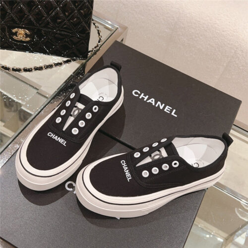 High Quality Luxury Chanel Early Autumn New Canvas Shoes