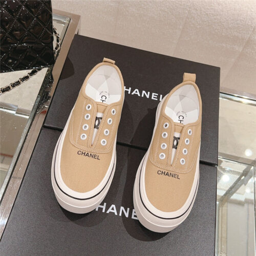 High Quality Luxury Chanel Early Autumn New Canvas Shoes – Style 07302 product detail