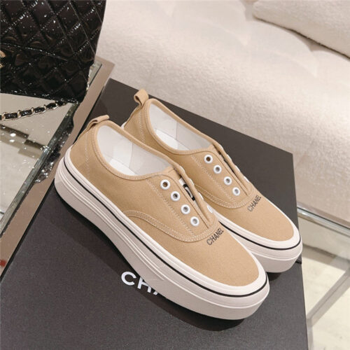 High Quality Luxury Chanel Early Autumn New Canvas Shoes – Style 07302 product detail