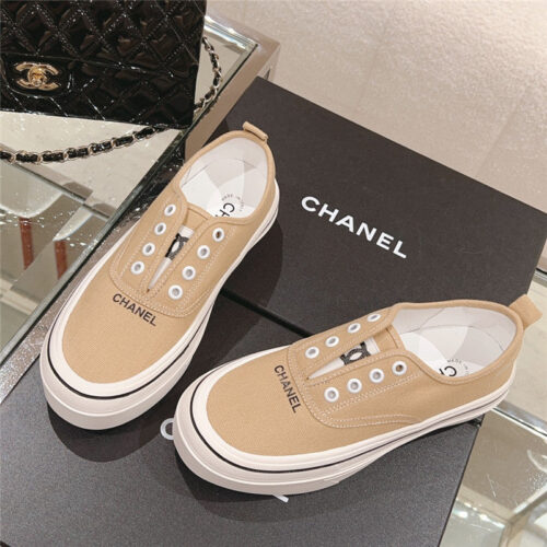 High Quality Luxury Chanel Early Autumn New Canvas Shoes – Style 07302