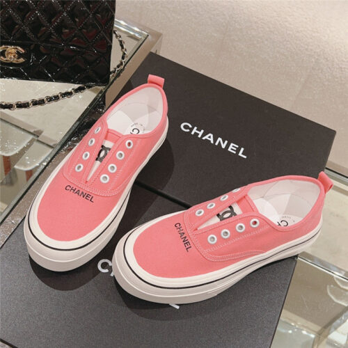 High Quality Luxury Chanel Early Autumn New Canvas Shoes – Style 67750