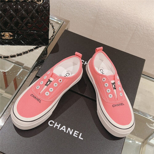 High Quality Luxury Chanel Early Autumn New Canvas Shoes – Style 67750 alternate view