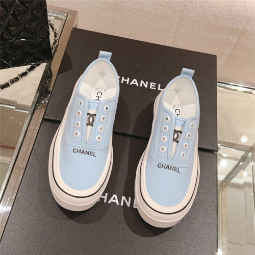 High Quality Luxury Chanel Early Autumn New Canvas Shoes – Style 33286 product detail