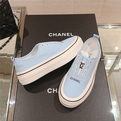High Quality Luxury Chanel Early Autumn New Canvas Shoes – Style 33286 product detail