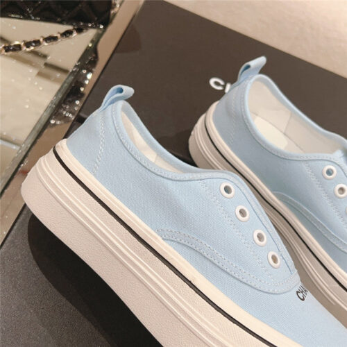 High Quality Luxury Chanel Early Autumn New Canvas Shoes – Style 33286 product detail