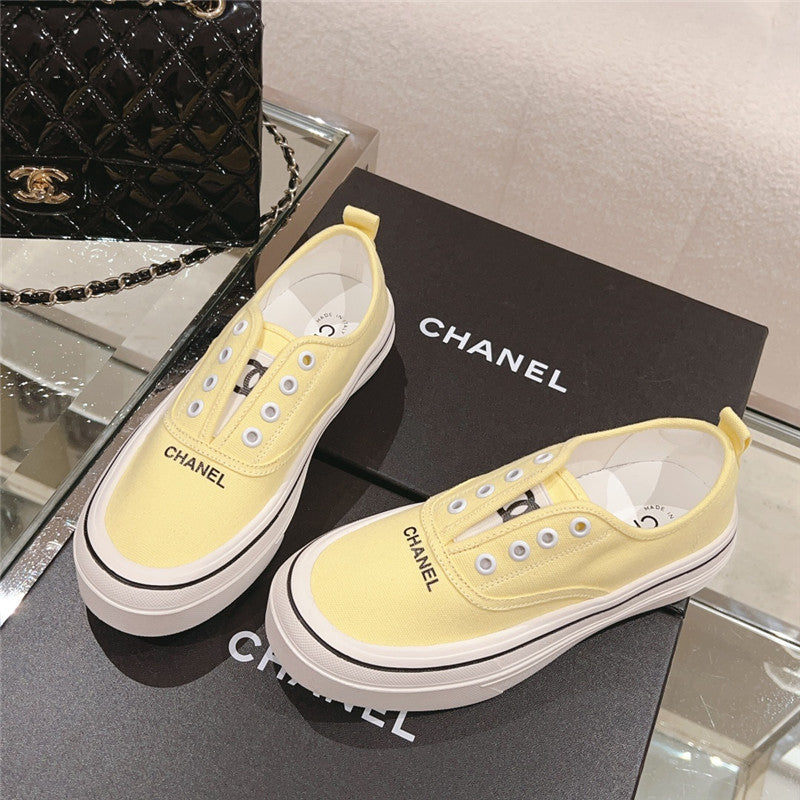 High Quality Luxury Chanel Early Autumn New Canvas Shoes – Style 97126 product detail