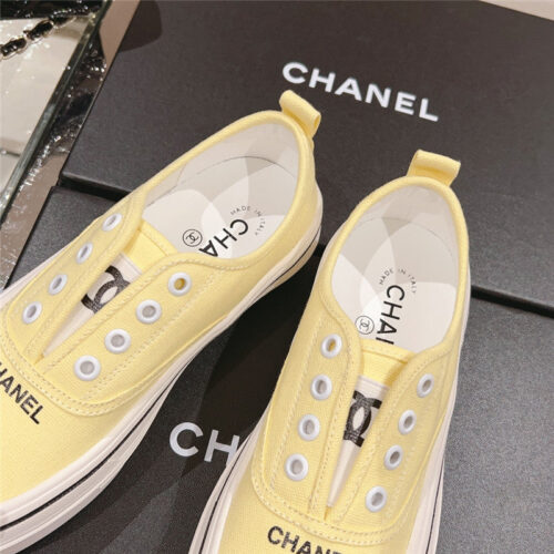 High Quality Luxury Chanel Early Autumn New Canvas Shoes – Style 97126 product detail