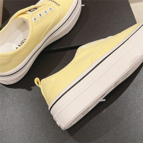 High Quality Luxury Chanel Early Autumn New Canvas Shoes – Style 97126 product detail