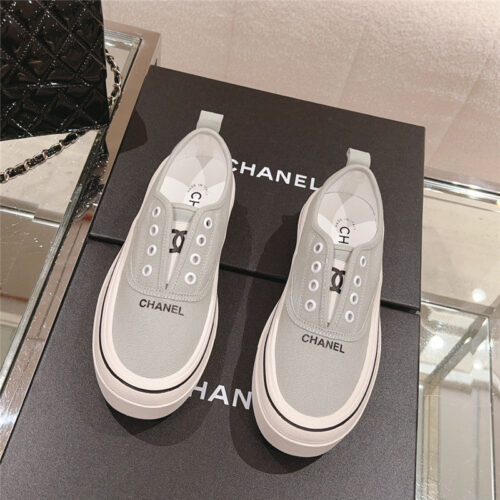 High Quality Luxury Chanel Early Autumn New Canvas Shoes – Style 62662 product detail