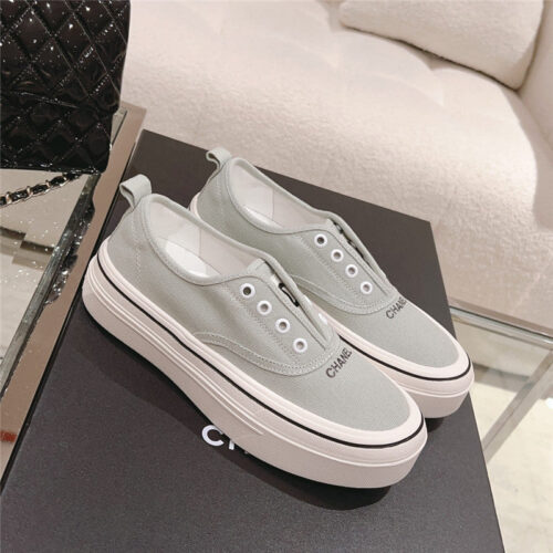 High Quality Luxury Chanel Early Autumn New Canvas Shoes – Style 62662 product detail