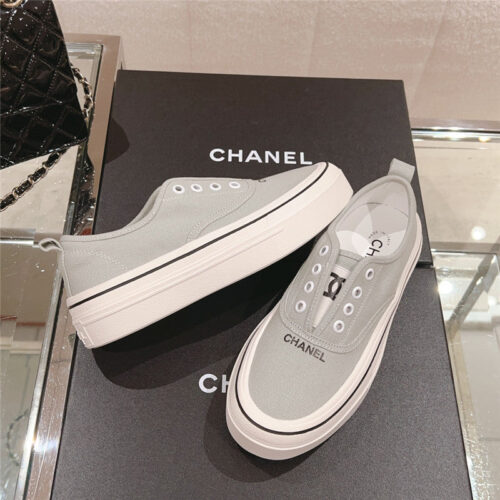 High Quality Luxury Chanel Early Autumn New Canvas Shoes – Style 62662 product detail