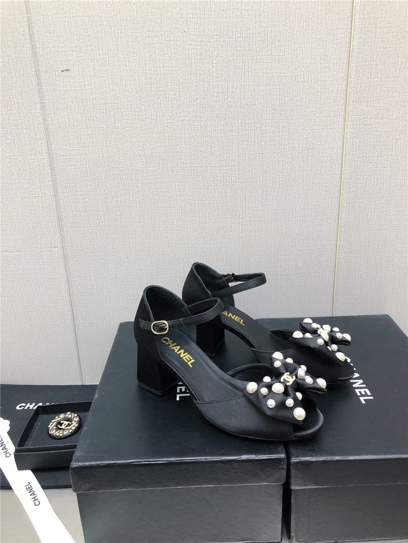 High Quality Luxury Chanel New Small Fragrant Pearl Buckle Mary Jane Shoes – Style 13798