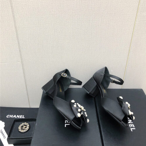 High Quality Luxury Chanel New Small Fragrant Pearl Buckle Mary Jane Shoes – Style 13798 product detail