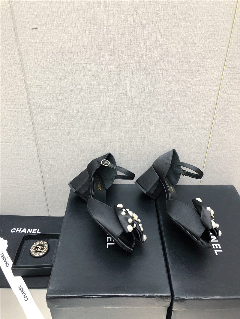 High Quality Luxury Chanel New Small Fragrant Pearl Buckle Mary Jane Shoes – Style 13798 product detail