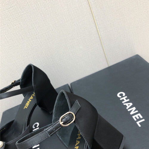 High Quality Luxury Chanel New Small Fragrant Pearl Buckle Mary Jane Shoes – Style 13798 product detail
