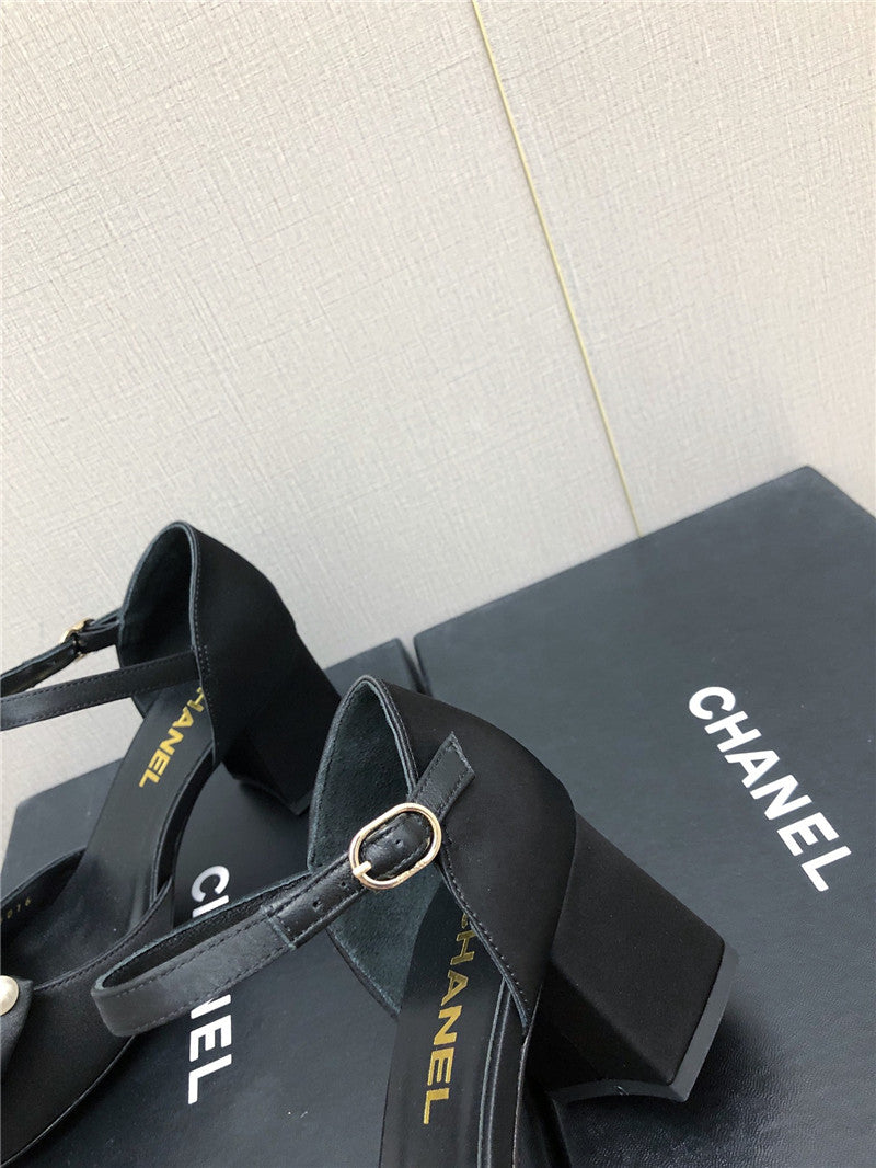 High Quality Luxury Chanel New Small Fragrant Pearl Buckle Mary Jane Shoes – Style 13798 product detail