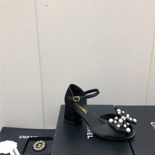 High Quality Luxury Chanel New Small Fragrant Pearl Buckle Mary Jane Shoes – Style 13798 product detail