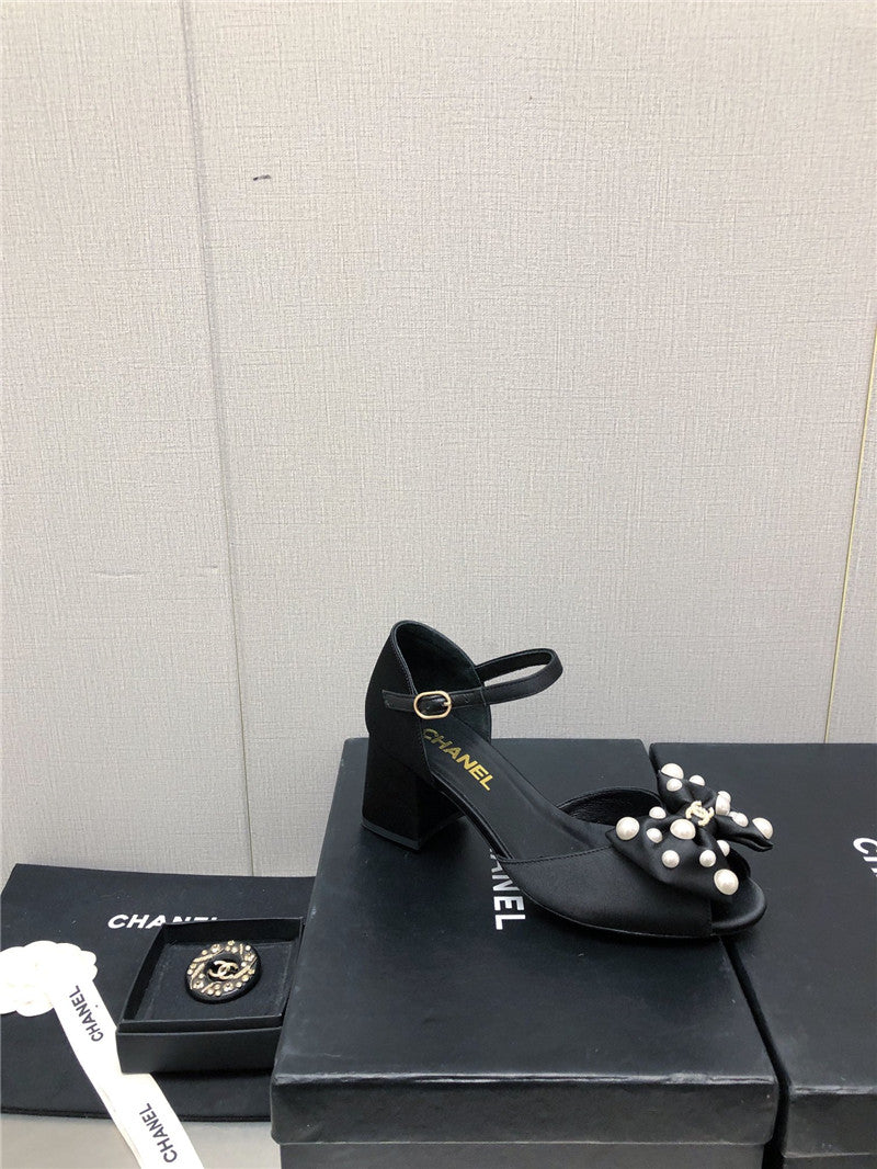 High Quality Luxury Chanel New Small Fragrant Pearl Buckle Mary Jane Shoes – Style 13798 product detail