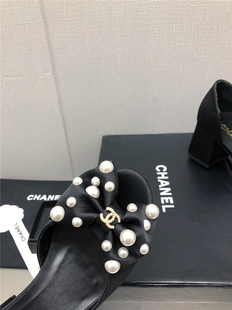 High Quality Luxury Chanel New Small Fragrant Pearl Buckle Mary Jane Shoes – Style 13798 product detail