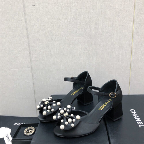High Quality Luxury Chanel New Small Fragrant Pearl Buckle Mary Jane Shoes – Style 13798 alternate view