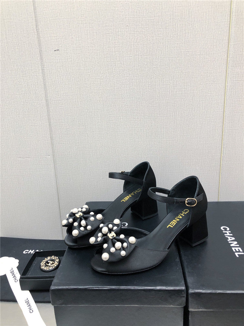 High Quality Luxury Chanel New Small Fragrant Pearl Buckle Mary Jane Shoes – Style 13798 product detail