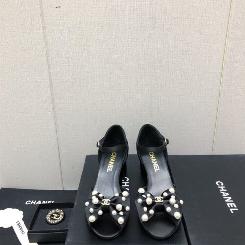 High Quality Luxury Chanel New Small Fragrant Pearl Buckle Mary Jane Shoes – Style 13798 product detail