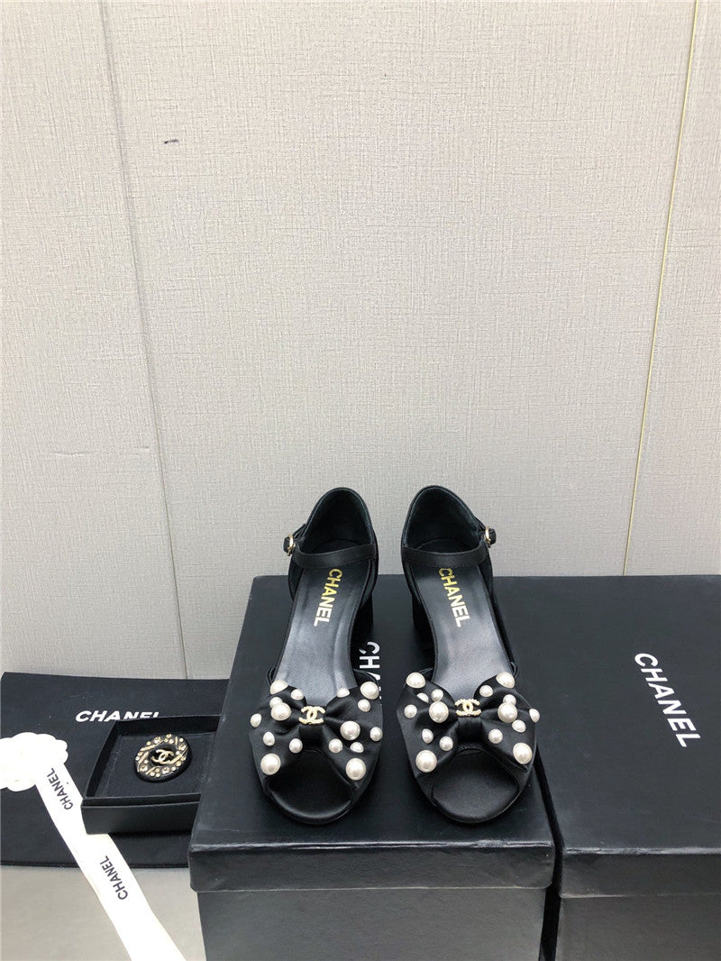 High Quality Luxury Chanel New Small Fragrant Pearl Buckle Mary Jane Shoes – Style 13798 product detail