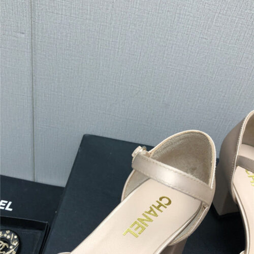 High Quality Luxury Chanel New Small Fragrant Pearl Buckle Mary Jane Shoes – Style 41478 product detail