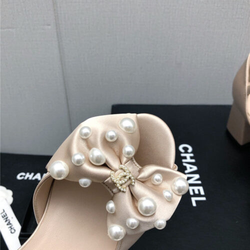 High Quality Luxury Chanel New Small Fragrant Pearl Buckle Mary Jane Shoes – Style 41478 product detail