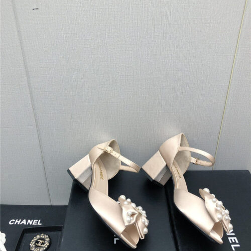 High Quality Luxury Chanel New Small Fragrant Pearl Buckle Mary Jane Shoes – Style 41478 product detail