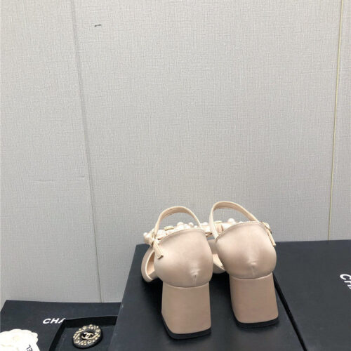 High Quality Luxury Chanel New Small Fragrant Pearl Buckle Mary Jane Shoes – Style 41478 product detail