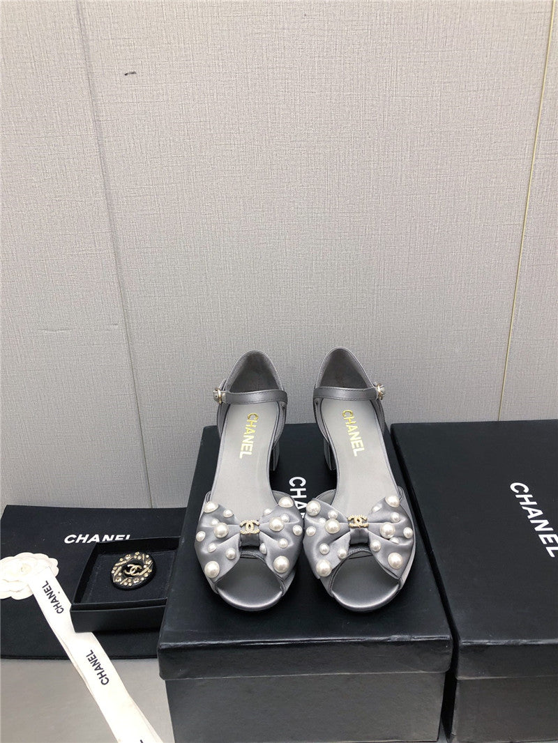 High Quality Luxury Chanel New Small Fragrant Pearl Buckle Mary Jane Shoes – Style 65766 product detail