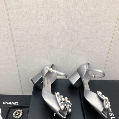 High Quality Luxury Chanel New Small Fragrant Pearl Buckle Mary Jane Shoes – Style 65766 product detail