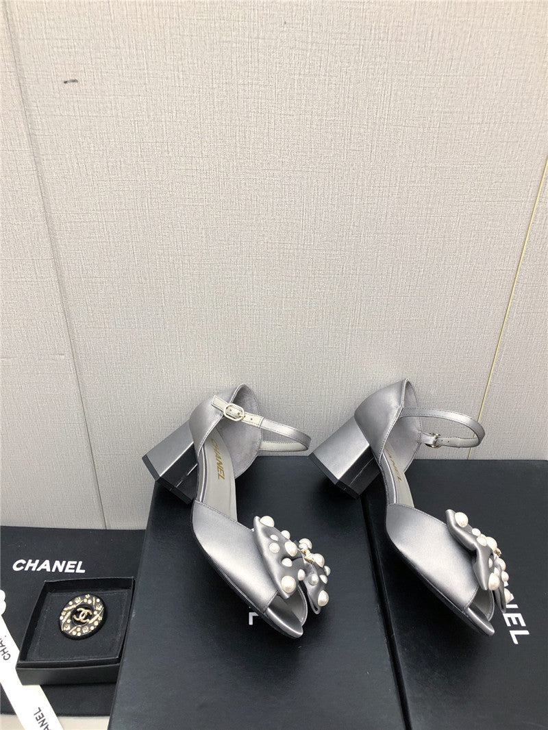 High Quality Luxury Chanel New Small Fragrant Pearl Buckle Mary Jane Shoes – Style 65766 product detail