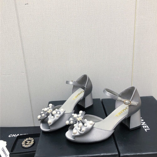High Quality Luxury Chanel New Small Fragrant Pearl Buckle Mary Jane Shoes – Style 65766 alternate view