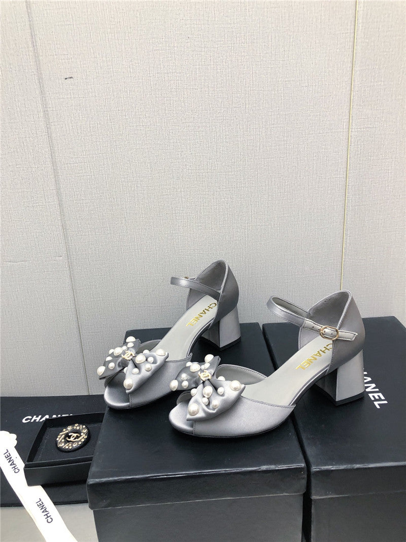 High Quality Luxury Chanel New Small Fragrant Pearl Buckle Mary Jane Shoes – Style 65766 product detail