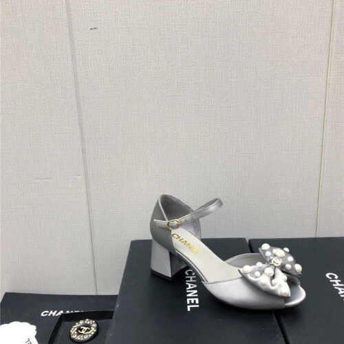 High Quality Luxury Chanel New Small Fragrant Pearl Buckle Mary Jane Shoes – Style 65766 product detail