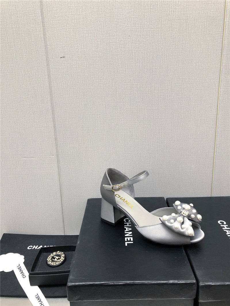High Quality Luxury Chanel New Small Fragrant Pearl Buckle Mary Jane Shoes – Style 65766 product detail